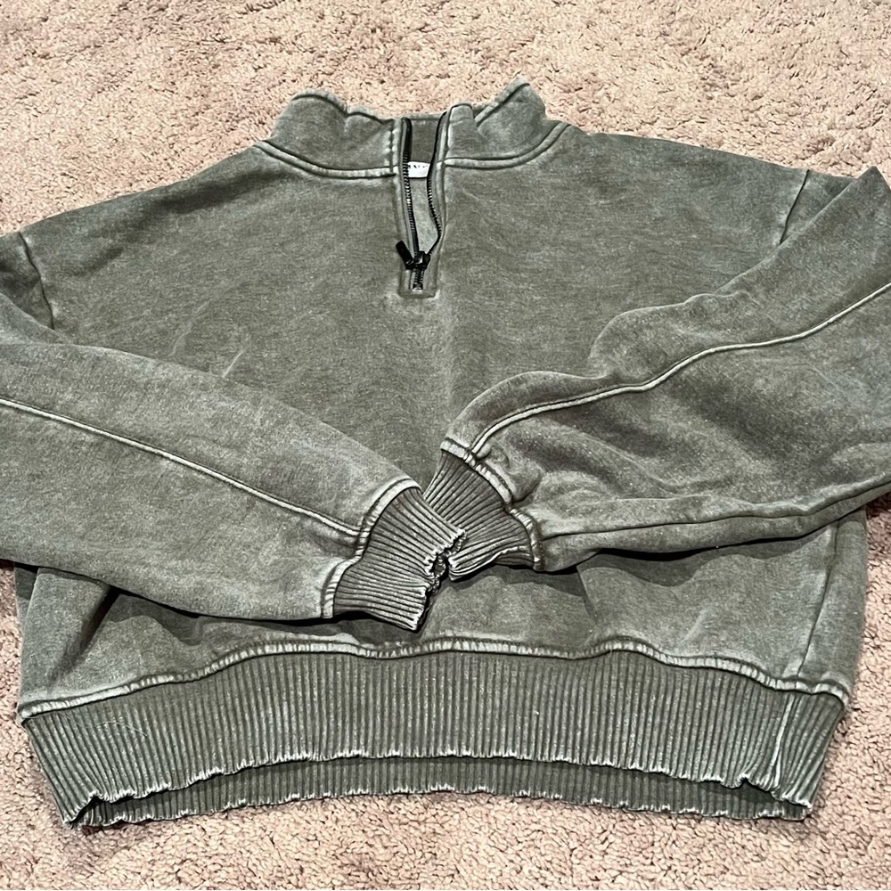 Zenana Green 1/4 Zip